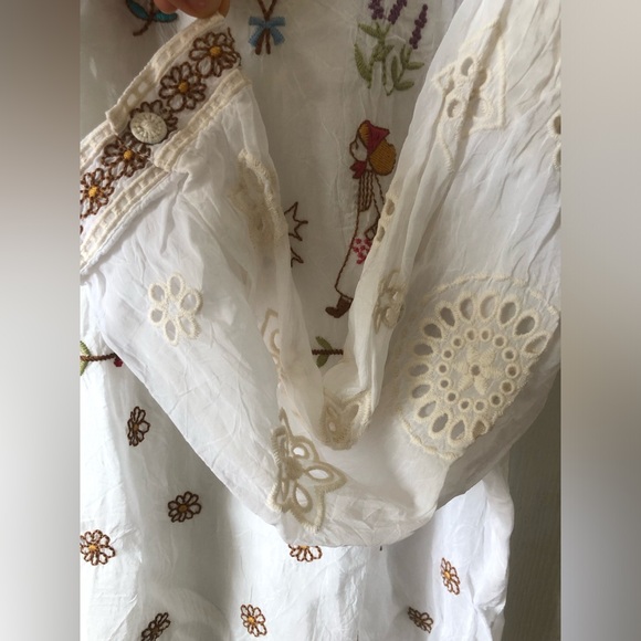 Childhood memories/Johnny Was Sami Tunic embroidered blouse shirt - Picture 11 of 11